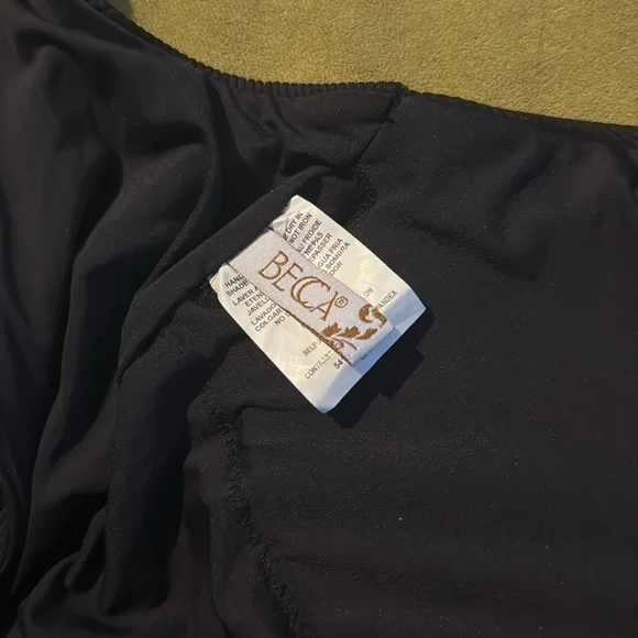 Becca by Rebecca Virtue Sophie Strappy Ladder Cutout Swimsuit in Black Large 75 - Picture 6 of 9